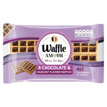 Waffle Amour Chocolate & Hazelnut Flavour Waffles 8 x 34g (272g)