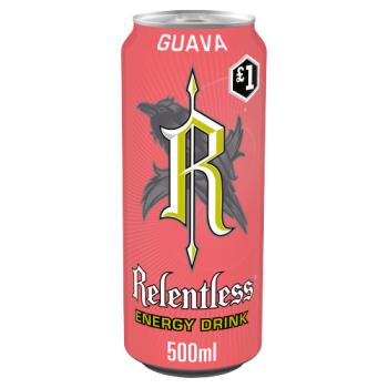 Relentless Guava Energy Drink 500ml PM £1