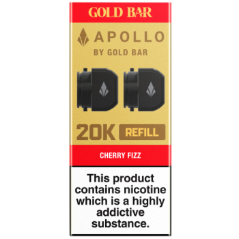 Gold Bar Apollo 20k Refill Pods Cherry Fizz 2pk