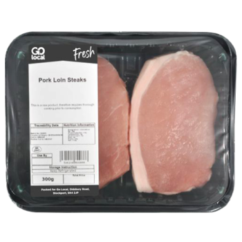 Go Local Pork Loin Steaks 300g PM £3.99 