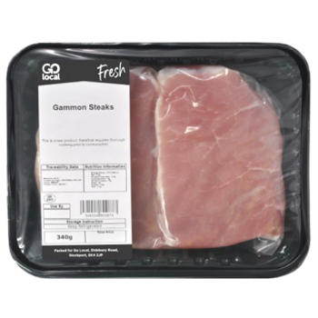 Go Local Gammon Steaks 340g PM £3.99 