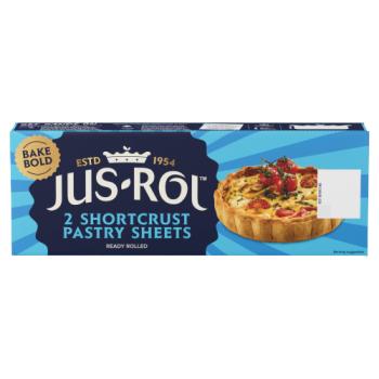 Jus-Rol 2 Shortcrust Pastry Sheets 640g (2 x 320g)