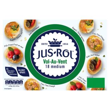 Jus-Rol 18 Medium Vol-Au-Vent 313g