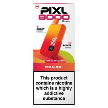 Pixl 8000 Cola Lime Indisposable Vape 20mg/ml