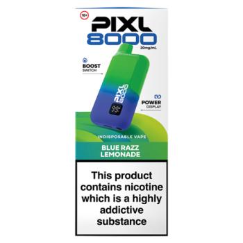Pixl 8000 Blue Razz Lemonade Indisposable Vape 20mg/ml