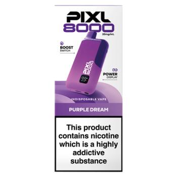 Pixl 8000 Purple Dream Indisposable Vape 20mg/ml