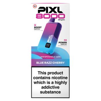 Pixl 8000 Blue Razz Cherry Indisposable Vape 20mg/ml