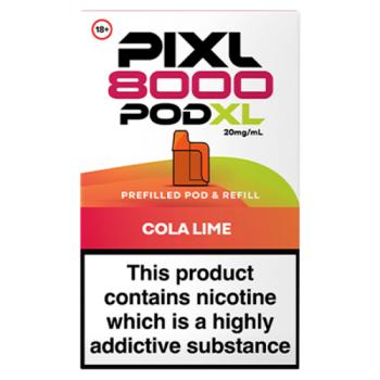 Pixl 8000 Pod XL Cola Lime Prefilled Pod & Refill 20mg/ml
