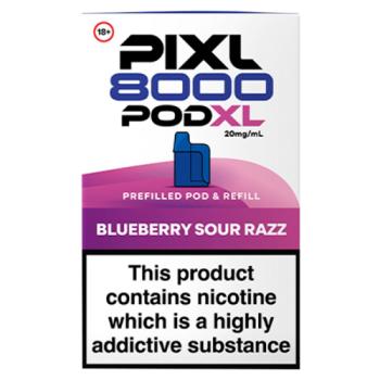 Pixl 8000 Pod XL Blueberry Sour Razz Prefilled Pod & Refill 20mg/ml