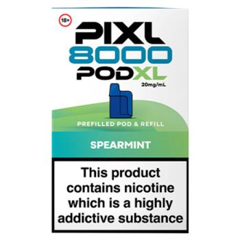 Pixl 8000 Pod XL Spearmint Prefilled Pod & Refill 20mg/ml