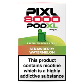 Pixl 8000 Pod XL Strawberry Watermelon Prefilled Pod & Refill 20mg/ml