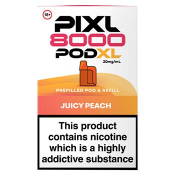 Pixl 8000 Pod XL Juicy Peach Prefilled Pod & Refill 20mg/ml