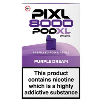 Pixl 8000 Pod XL Purple Dream Prefilled Pod & Refill 20mg/ml