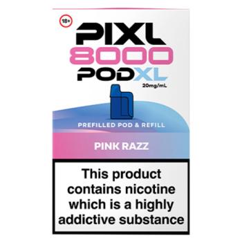 Pixl 8000 Pod XL Pink Razz Prefilled Pod & Refill 20mg/ml