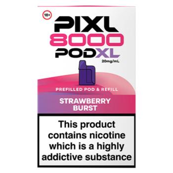 Pixl 8000 Pod XL Strawberry Burst Prefilled Pod & Refill 20mg/ml
