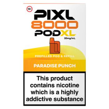 Pixl 8000 Pod XL Paradise Punch Prefilled Pod & Refill 20mg/ml