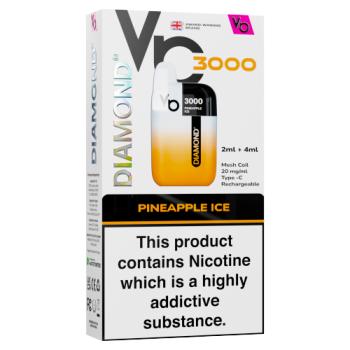 Vapes Bars Diamond 3000 Pineapple Ice 20mg/ml
