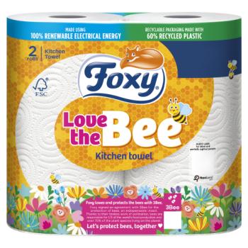Foxy Love the Bee Kitchen Towel 2 Rolls