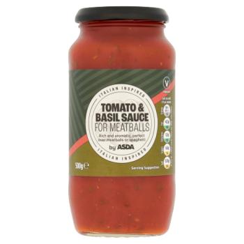 Asda Tomato & Basil Sauce for Meatballs 500g