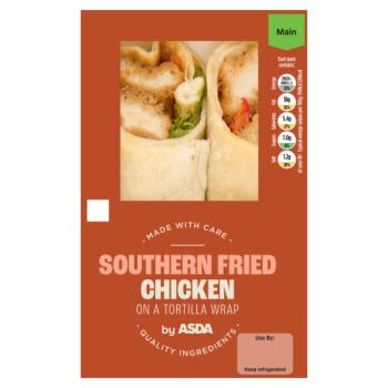 ASDA Southern Fried Chicken on a Tortilla Wrap