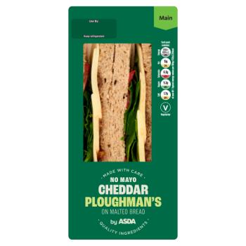 ASDA No Mayo Cheddar Ploughman's On Malted Bread