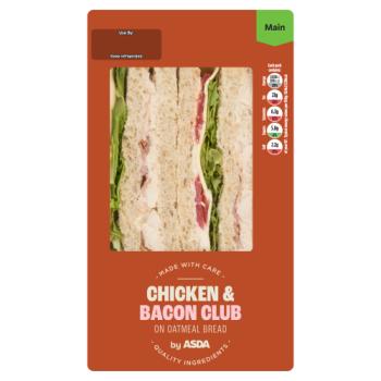 ASDA Chicken & Bacon Club On Oatmeal Bread