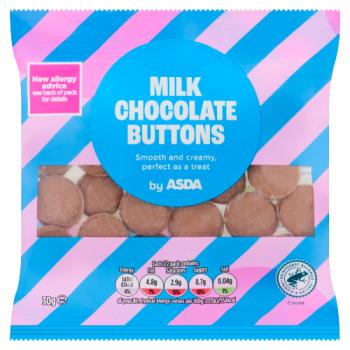 Asda Milk Chocolate Buttons 30g