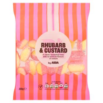 Asda Rhubarb & Custard 200g