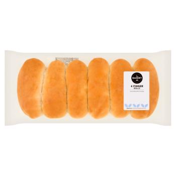 The Bakery at ASDA 6 Finger Rolls