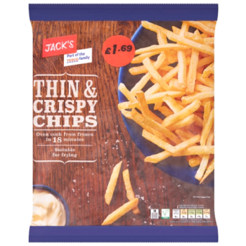 Jack's Thin & Crispy Chips 750g