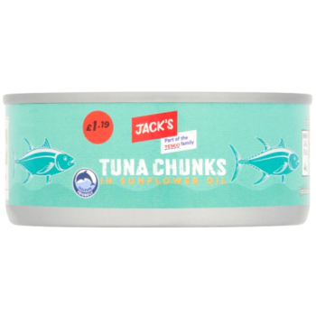 Jack's Tuna Chunks in Sunflower Oil 145g