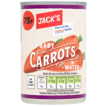 Jack's Baby Carrots in Water 300g