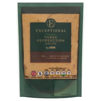 Exceptional by ASDA Creamy Three Peppercorn Sauce 180g