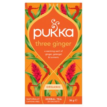 Pukka 20 Organic Three Ginger Herbal Tea Sachet 36g