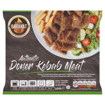Barakat Authentic Doner Kebab Meat 500g