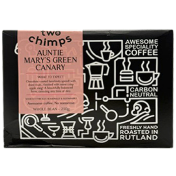 Two Chimps Auntie Mary's Green Canary Whole Bean 250g 