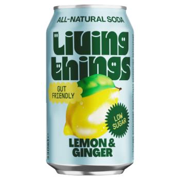 Living Things Lemon & Ginger 330ml