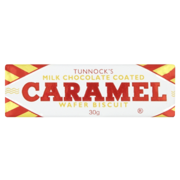 Tunnock's Milk Chocolate Caramel Wafer Biscuit 30g 