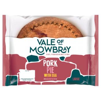 Vale Of Mowbray Large Pork Pie With Egg