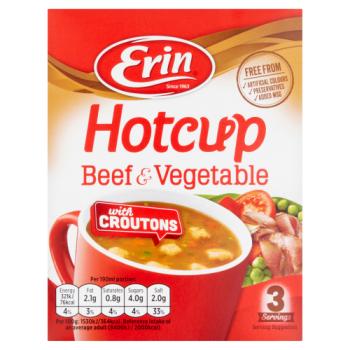 Erin Hotcup Beef & Vegetable with Croutons 63g