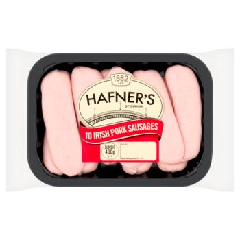 Hafner's 10 Jumbo Irish Pork Sausages 400g