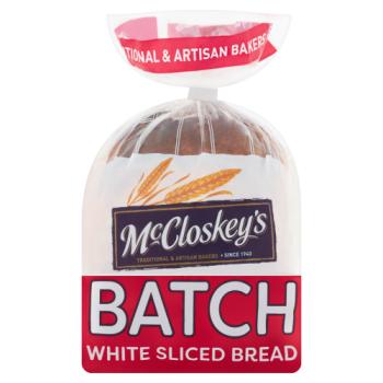 McCloskey's Batch White Sliced Bread 400g