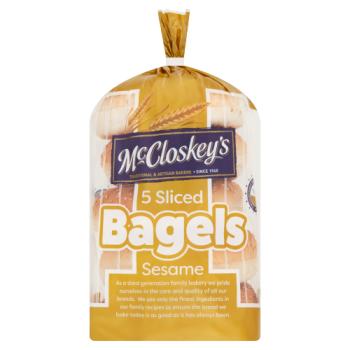 McCloskey's 5 Sliced Bagels Sesame 5 x 90g (450g)
