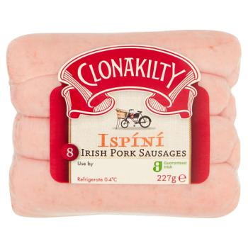 Clonakilty 8 Irish Pork Sausages 227g