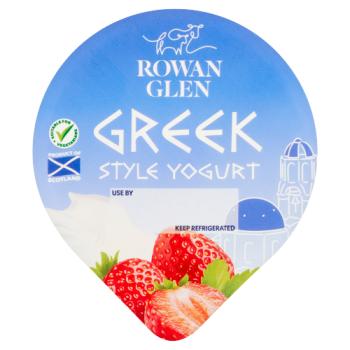 Rowan Glen Greek Style Yogurt on a Layer of Strawberry Compote 150g
