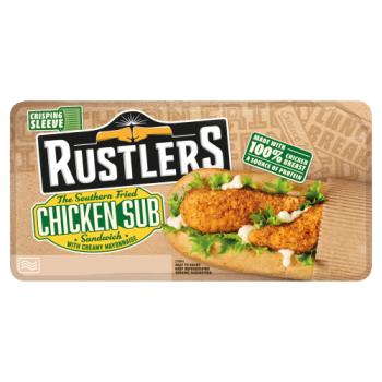 Rustlers The Southern Fried Chicken Sub Sandwich 158g
