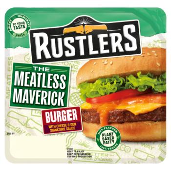 Rustlers The Meatless Maverick Burger with Cheese & Our Signature Sauce 196g