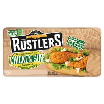 Rustlers The Southern Fried Chicken Sub Sandwich 158g