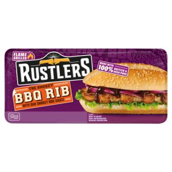 Rustlers The Smoky BBQ Rib with Our Smoky BBQ Sauce 157g