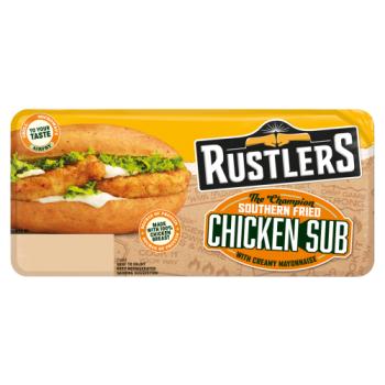 Rustlers The Champion Southern Fried Chicken Sub with Creamy Mayonnaise 158g